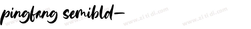 pingfang semibld字体转换